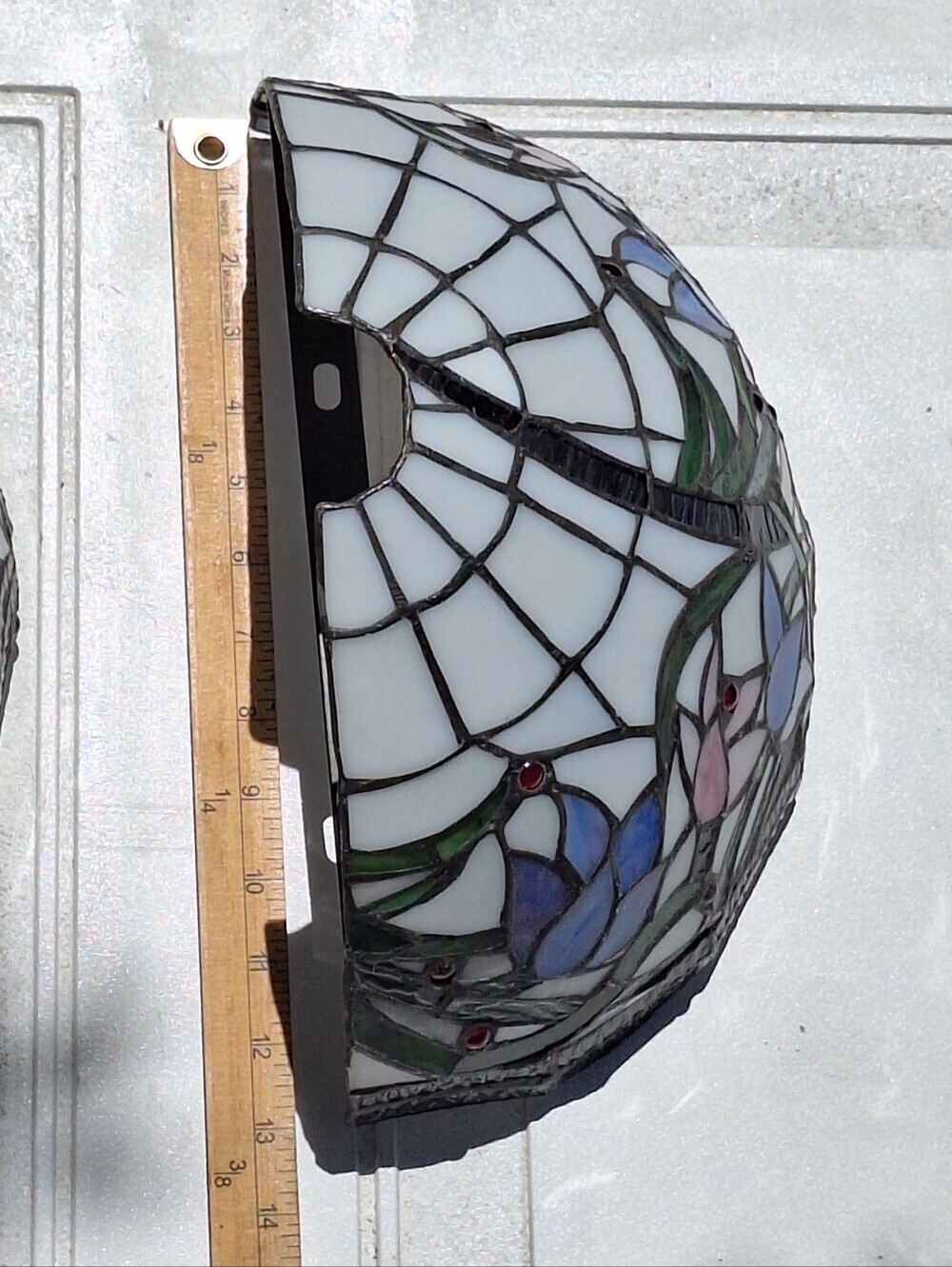 Tulip Flower Lamp Tiffany Style Stained Glass Wall Sconces - Picture 10 of 13